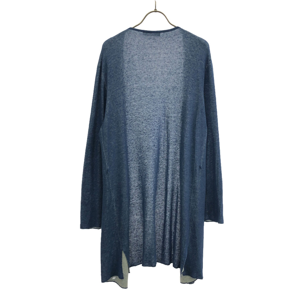 WEEKENDS ウィークエンド 長袖 ロング ニットカーディガン L ブルー MaxMara レディース