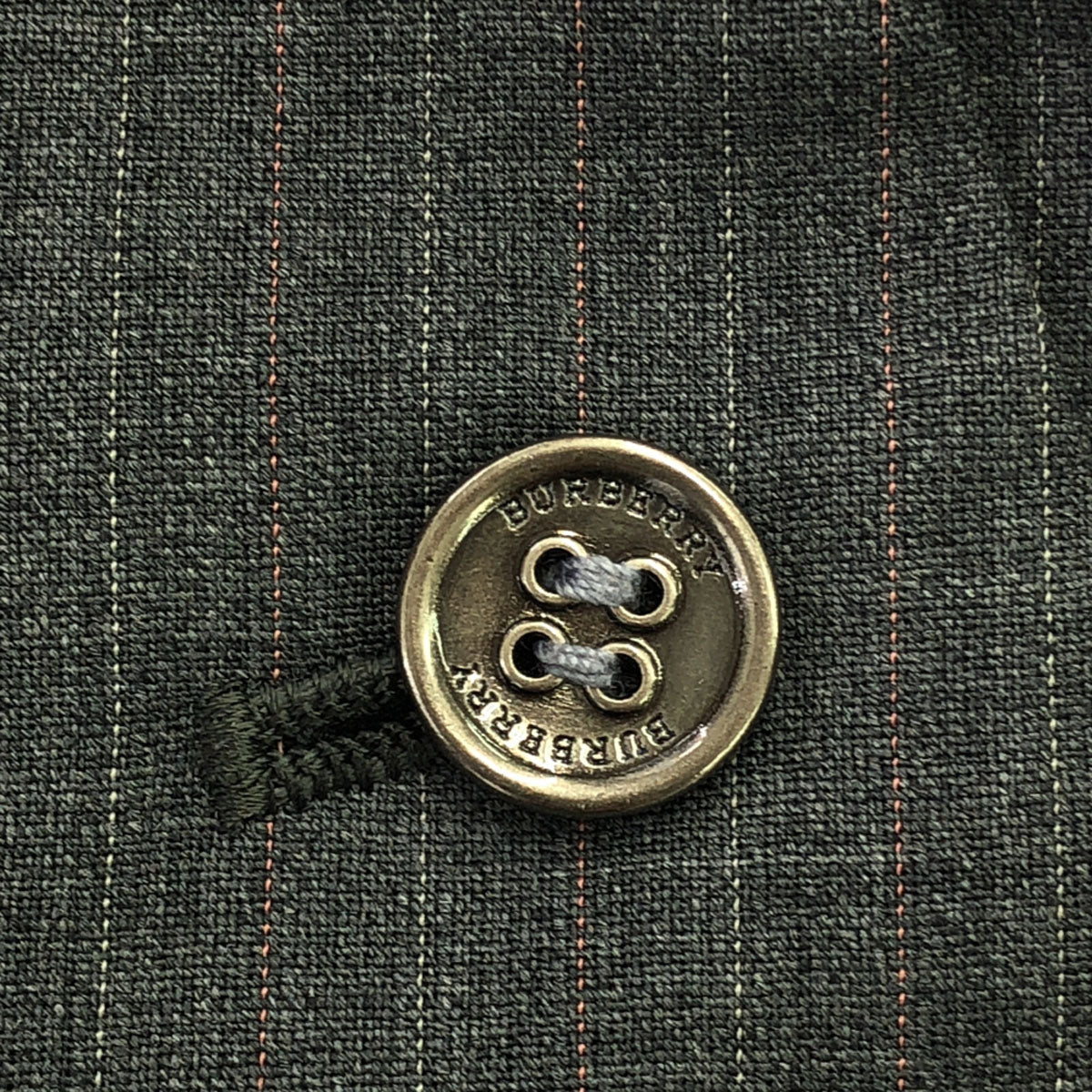 BURBERRY LONDON バーバリーロンドン 三陽商会 ウールブレンド ストライプ柄 スラックスパンツ 36 グレー レディース