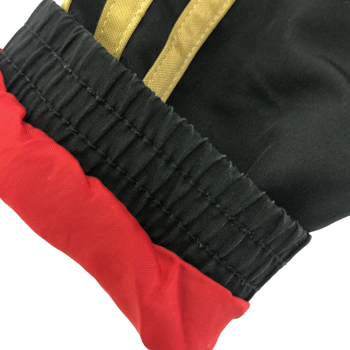 adidas アディダス Fly Emirates ACミラン ロゴ刺繍 サッカー ジャージジャケット M ブラック×ゴールド 裏メッシュ メンズ