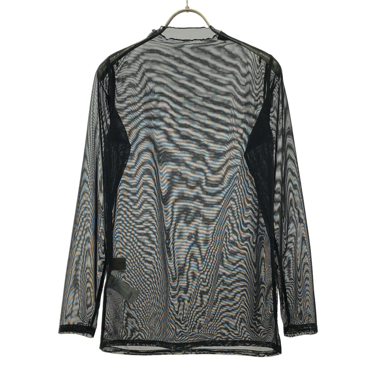 AMERI UNDRESSED アメリ 長袖 シースルー カットソー F ブラック レディース