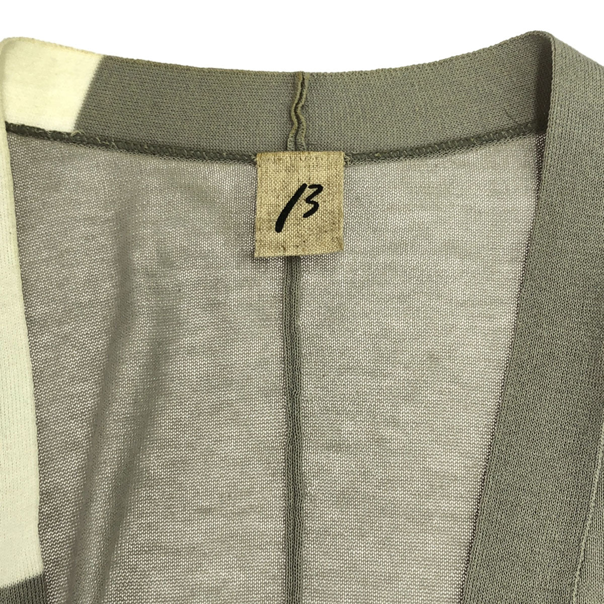 β ベータ 日本製 長袖 ハーフジップ ニットカーディガン 9 グレー レディース