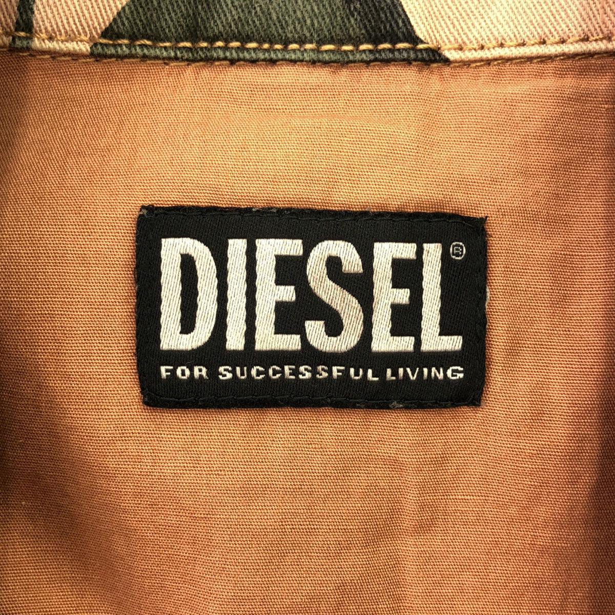 DIESEL ディーゼル カモフラ 半袖 ジャケット XS カーキ系 迷彩柄 レディース