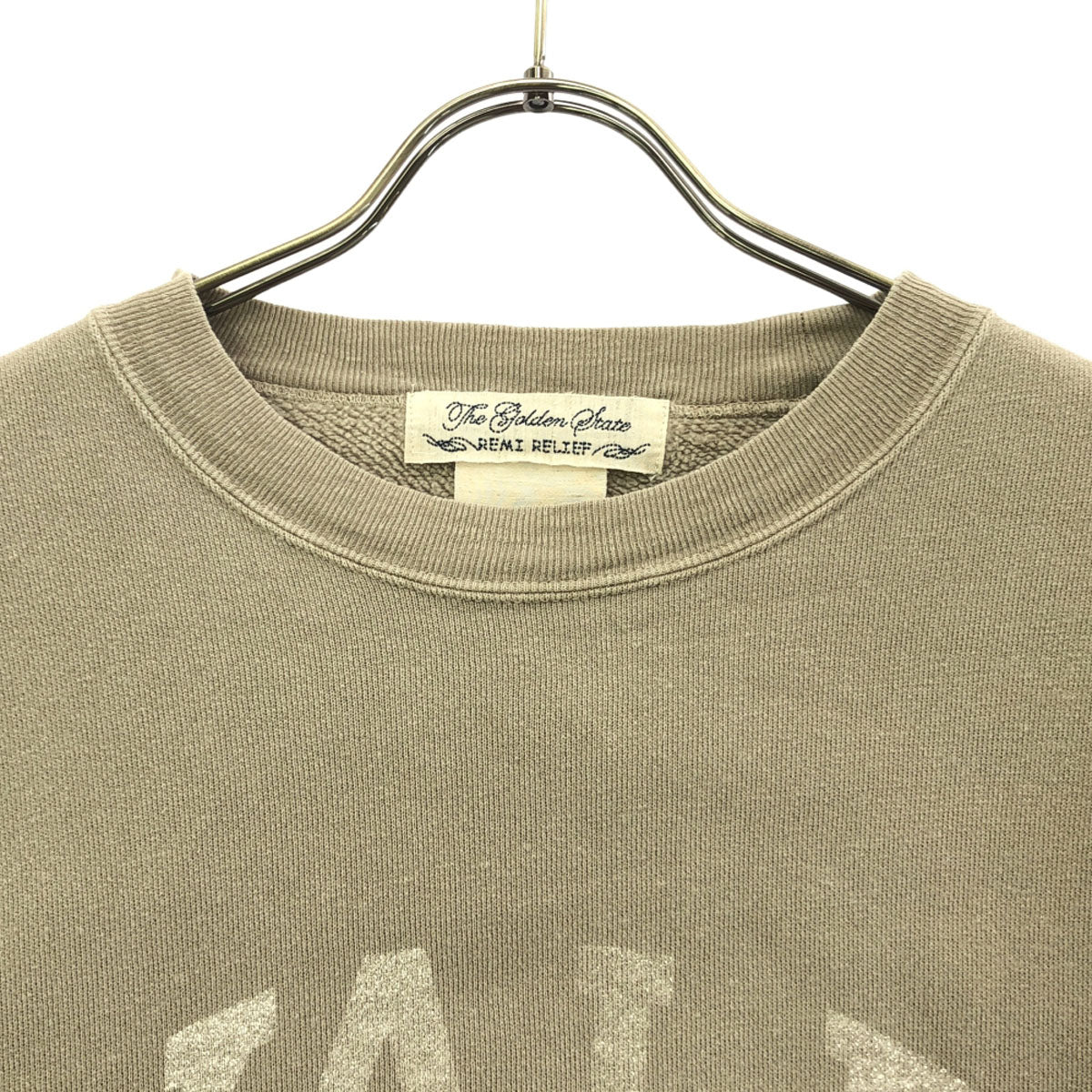 REMI RELIEF レミレリーフ 日本製 長袖 スウェット F グレー系 トレーナー メンズ