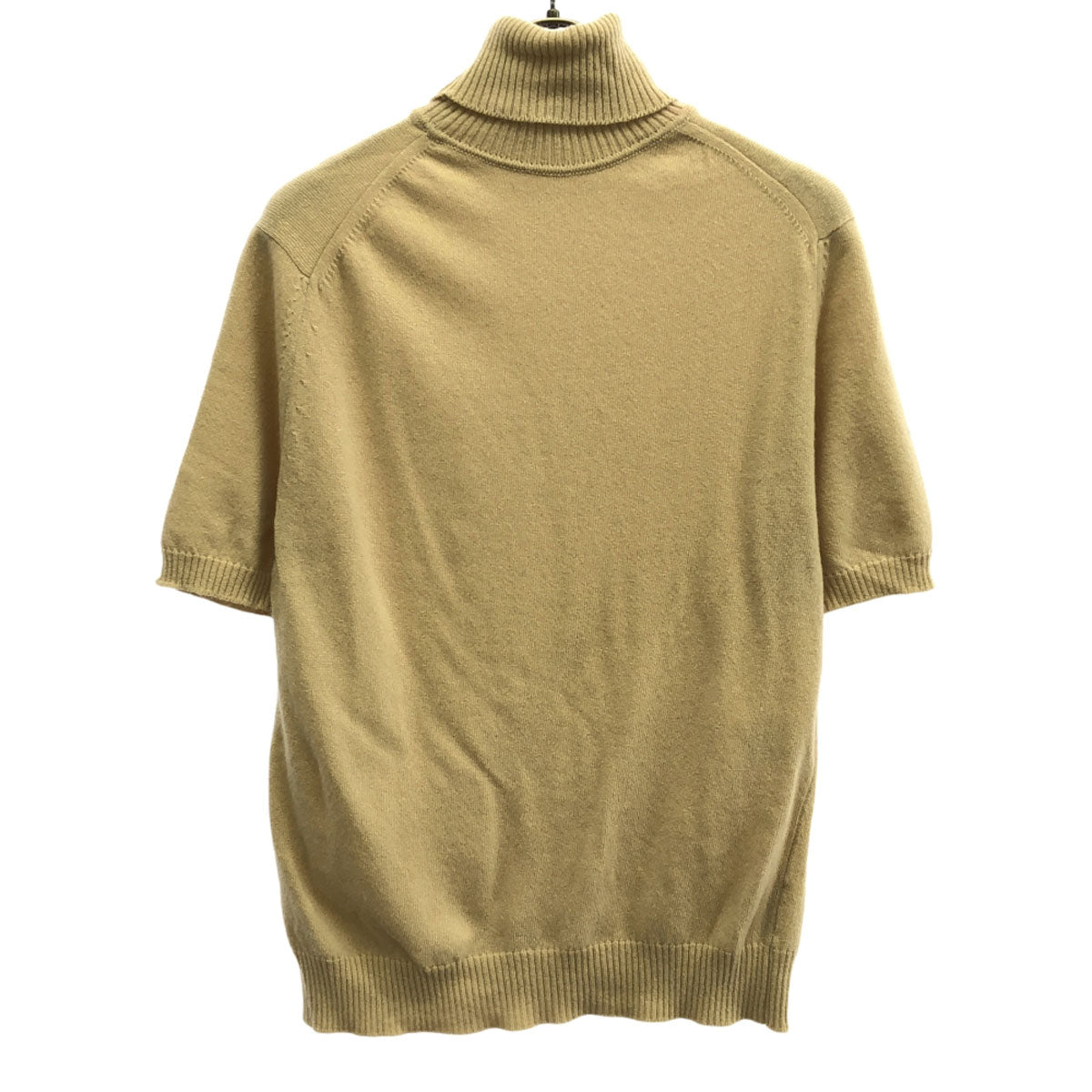 BALLANTYNE バランタイン カシミア 半袖 タートルネック セーター 38 ベージュ ニット レディース