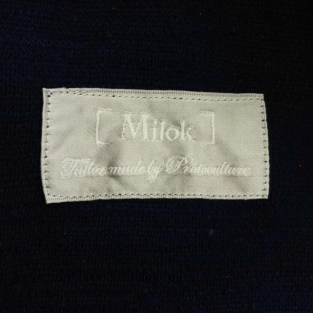 Milok ミロック 日本製 ガウンコート 46 ネイビー メンズ