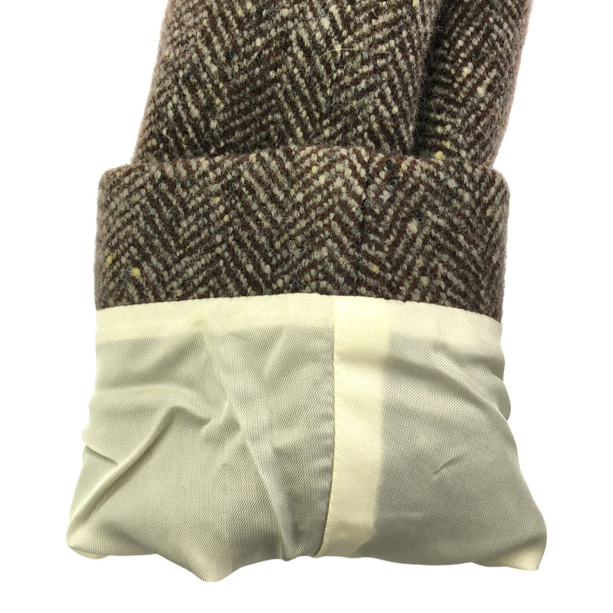 JIL SANDER ジルサンダー イタリア製 カシミヤブレンド ヘリンボーン柄 テーラードジャケット 38 ブラウン系 レディース