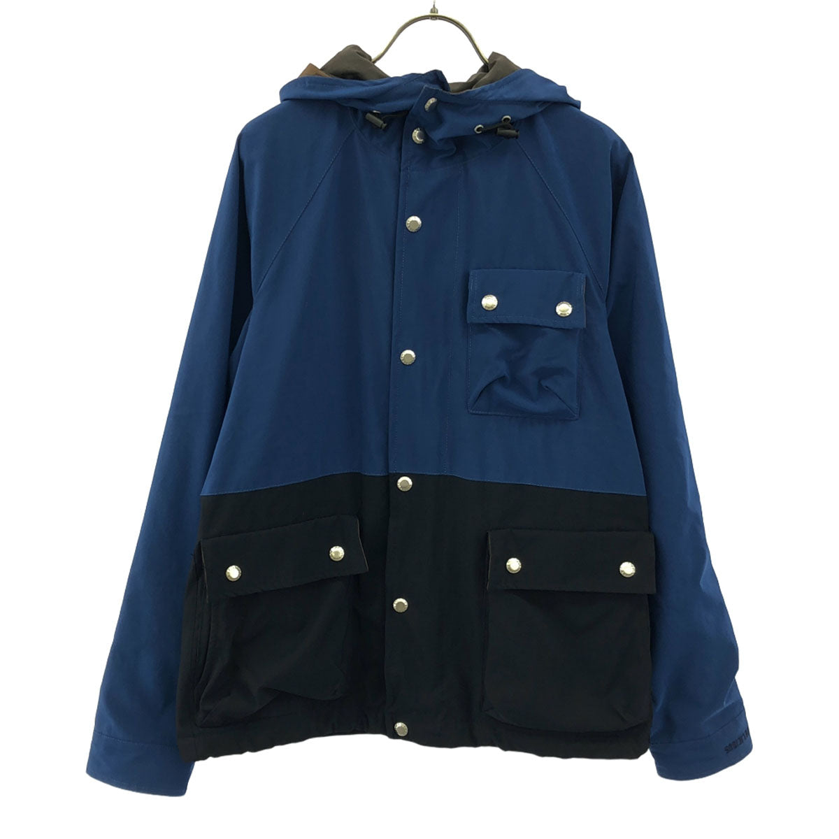 DELICIOUS デリシャス 日本製 長袖 マウンテンパーカー 4 ブルー 裏フリース メンズ