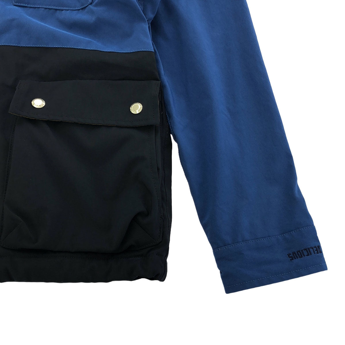 DELICIOUS デリシャス 日本製 長袖 マウンテンパーカー 4 ブルー 裏フリース メンズ