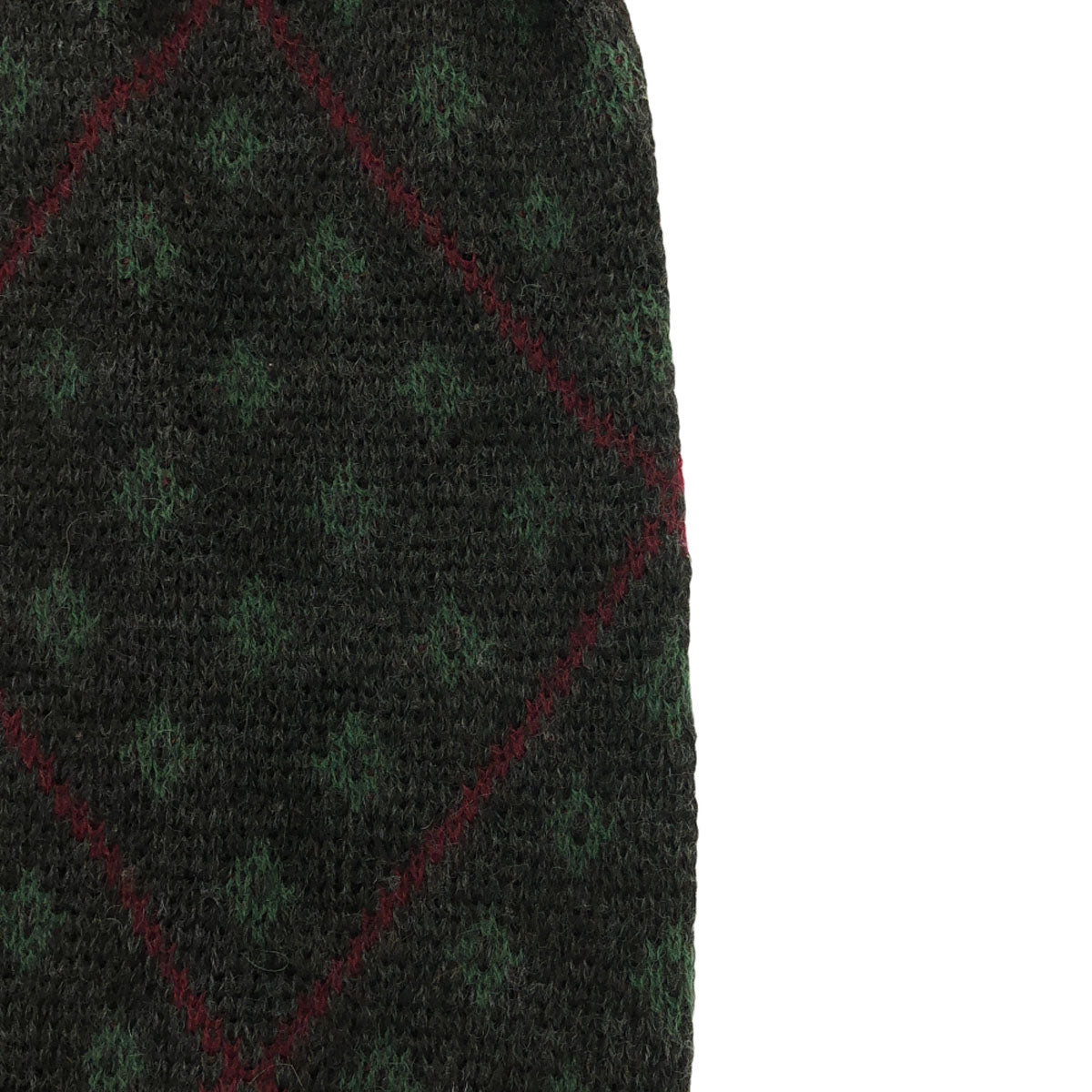 Valentino Garavani ヴァレンティノガラヴァーニ 90s イタリア製 オールド 総柄 長袖 クルーネック ニット S チャコールグレー系 セーター メンズ