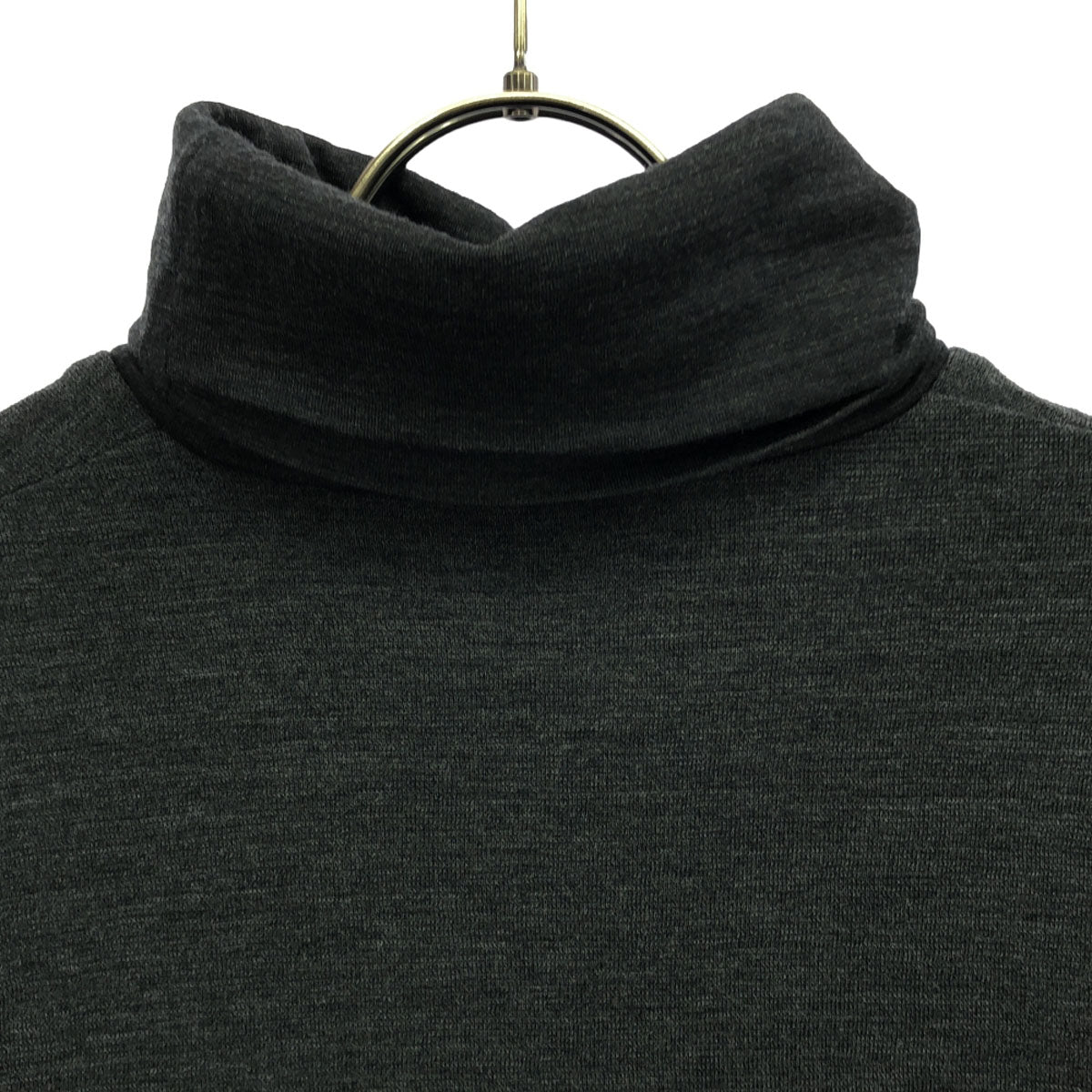 N.HOOLYWOOD エヌハリウッド 日本製 ウール100% 長袖 タートルネック ニット 38 グレー メンズ