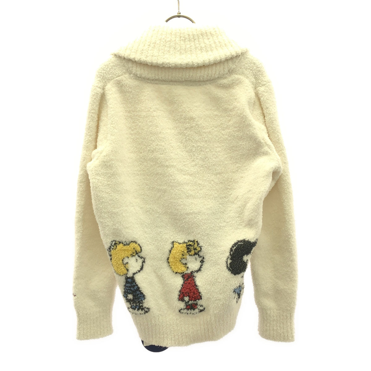 未使用 gelato pique ジェラートピケ スヌーピー 長袖 SNOOPY JQDショール カーディガン F ホワイト ジェラピケ PWNT175011 タグ付き ルームウェア レディース