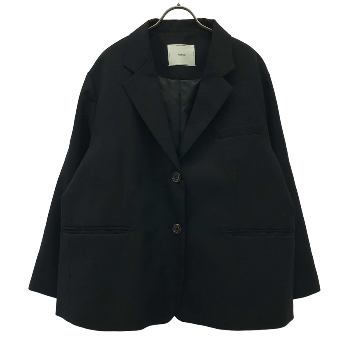 FORME フォルメ テーラードジャケット F ブラック レディース