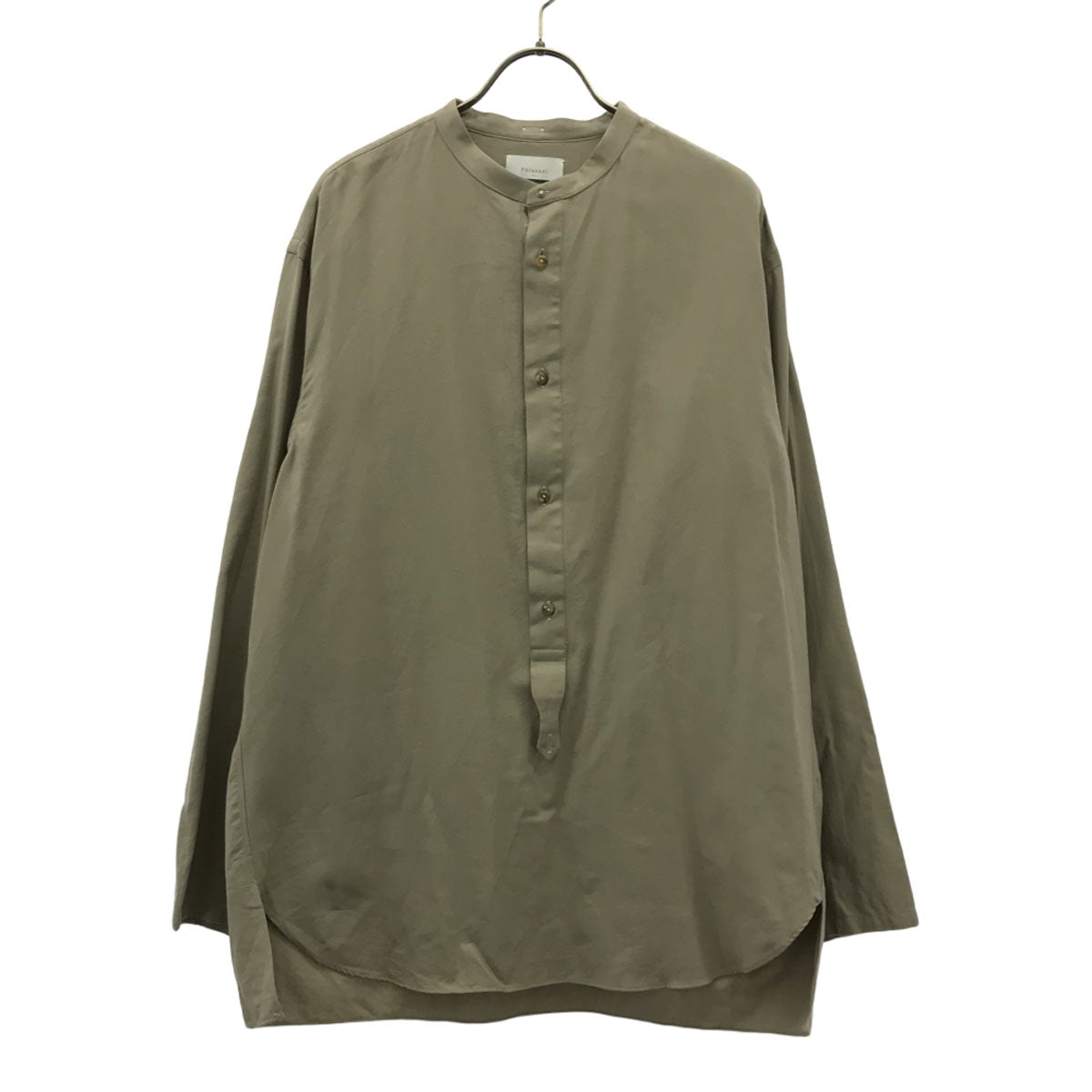 phlannel フランネル 日本製 長袖 ノーカラーシャツ 3 ベージュ メンズ