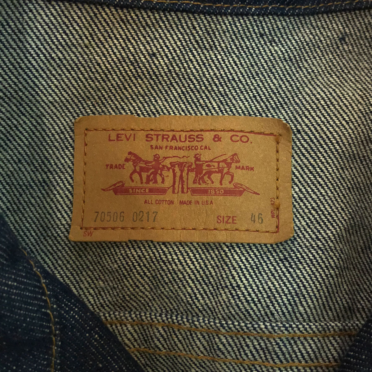 Levi's リーバイス 80s USA製 70506 ヴィンテージ デニムジャケット 46 ジージャン メンズ