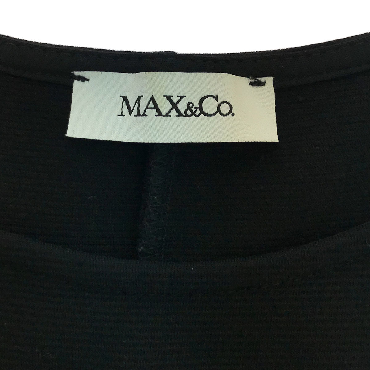 MAX&CO マックスアンドコー 7分袖 ワンピース ブラック レディース