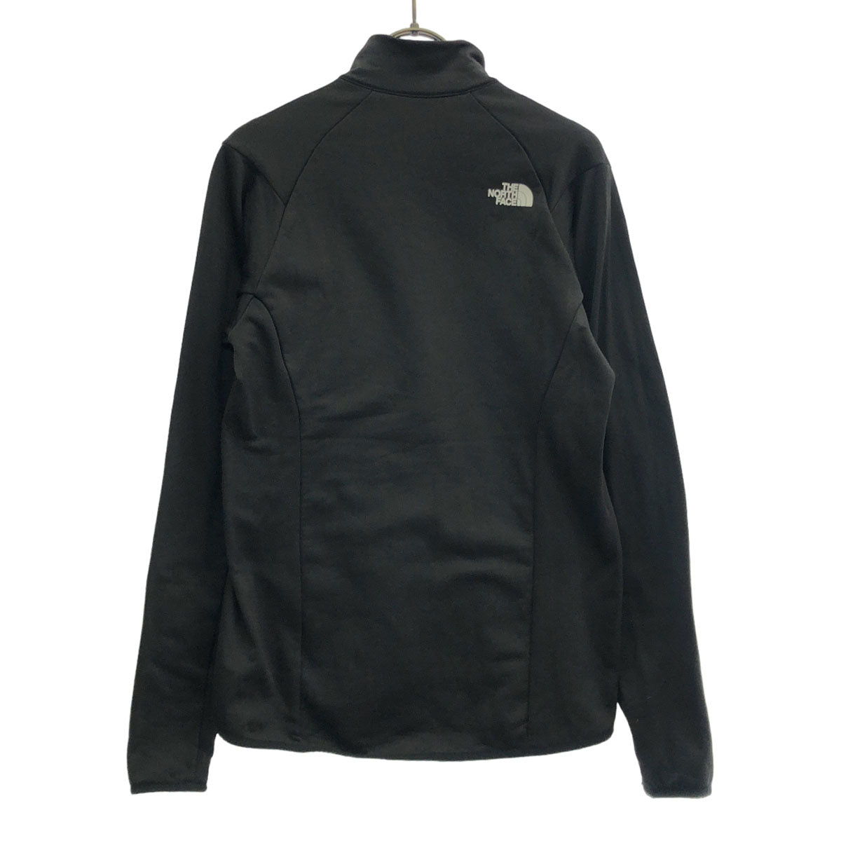THE NORTH FACE ザノースフェイス ロゴプリント 長袖 クンブープル ジャケット M ブラック 裏フリース サムホール アウトドア NL71902 レディース