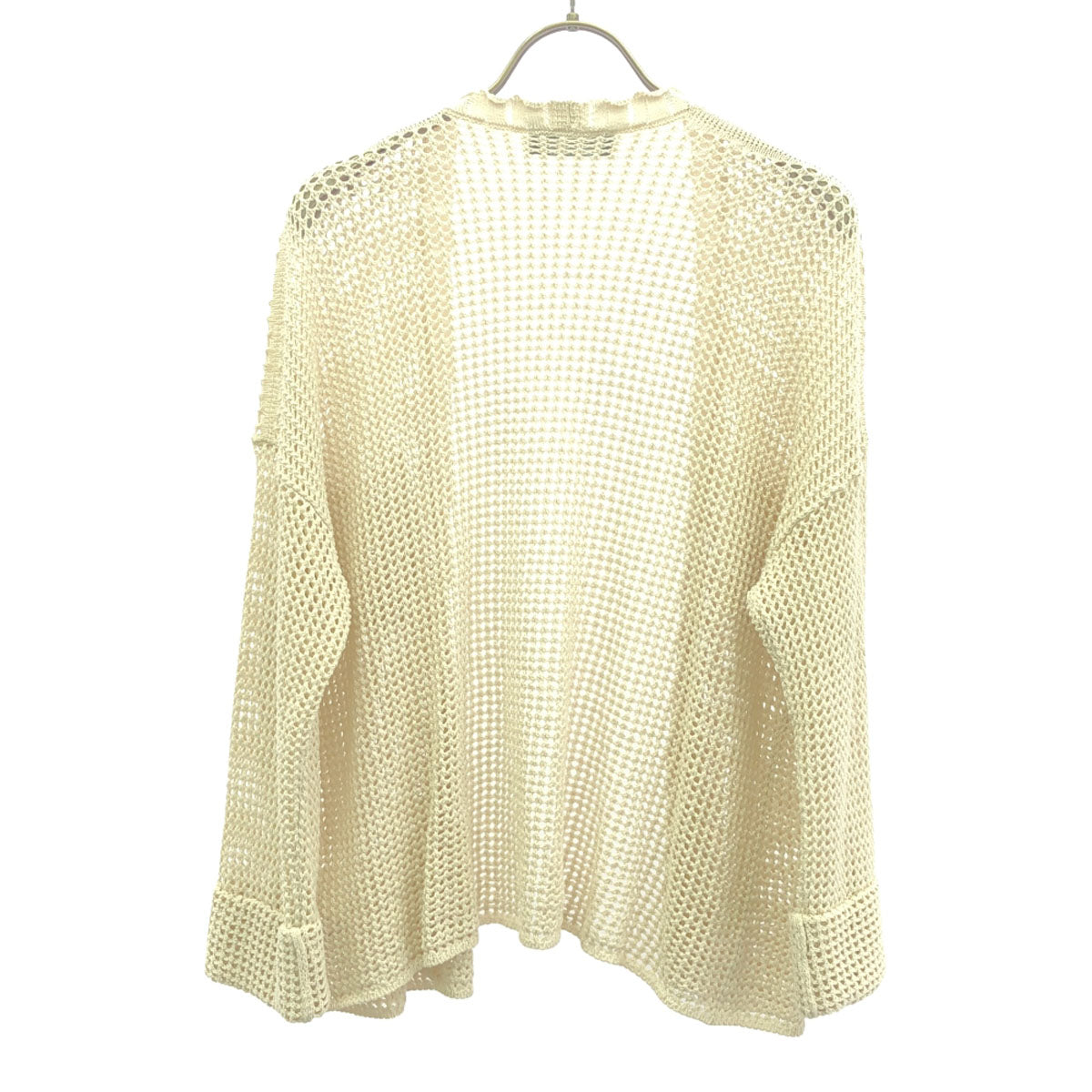 CIVIDINI チヴィディーニ イタリア製 長袖 コットン ニットカーディガン 40 クリーム レディース