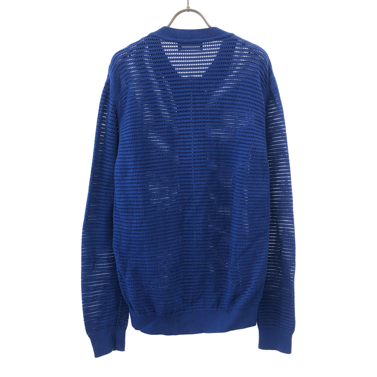 DIESEL BLACK GOLD ディーゼルブラックゴールド イタリア製 ロゴ コットンニット ジップジャケット XXL ブルー ビッグサイズ メンズ