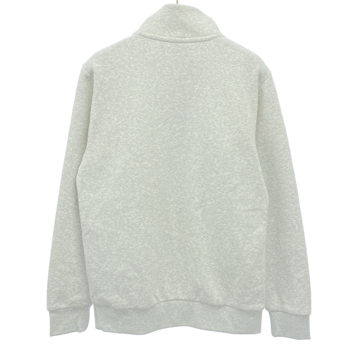 adidas アディダス トレフォイルロゴ 長袖 ハーフジップ スウェット XS ライトグレー 裏フリース メンズ