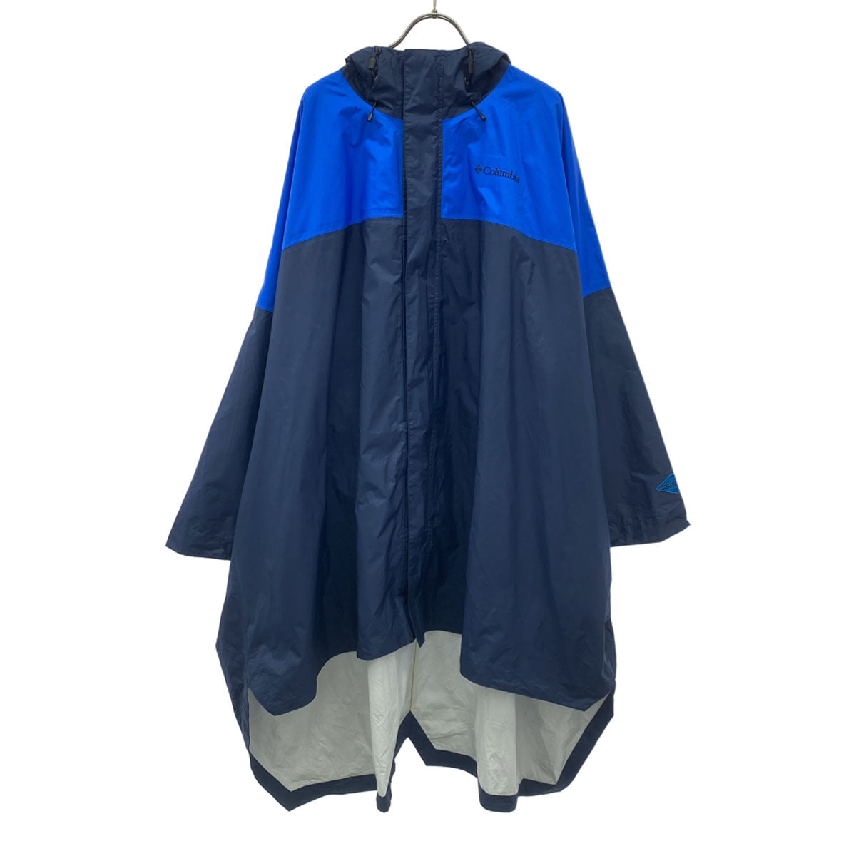 Columbia コロンビア ロゴ刺繍 レインポンチョ レインコート M ネイビー アウトドア PU1639 OMNI-TECH Womack II Pocho メンズ