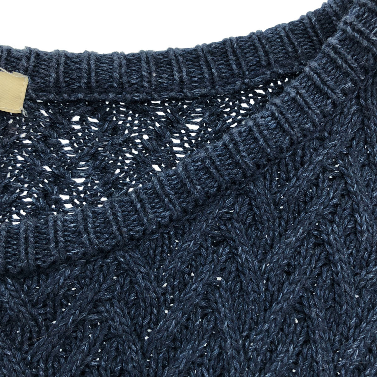 M2SQUARED エムツースクエアード ボーダー柄 長袖 ニット L ネイビー系 セーター レディース