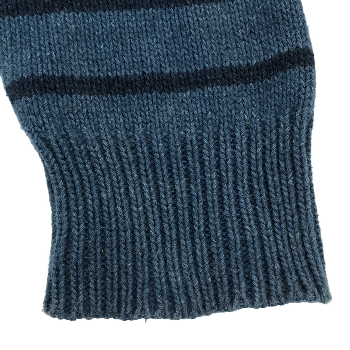 M2SQUARED エムツースクエアード ボーダー柄 長袖 ニット L ネイビー系 セーター レディース M2SQUARED エムツースクエアード ボーダー柄 長袖 ニット L ネイビー系