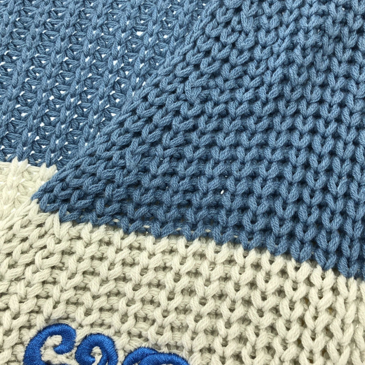 Candy Stripper キャンディーストリッパー ボーダー柄 Vネック ニットベスト 2 ブルー系 レディース