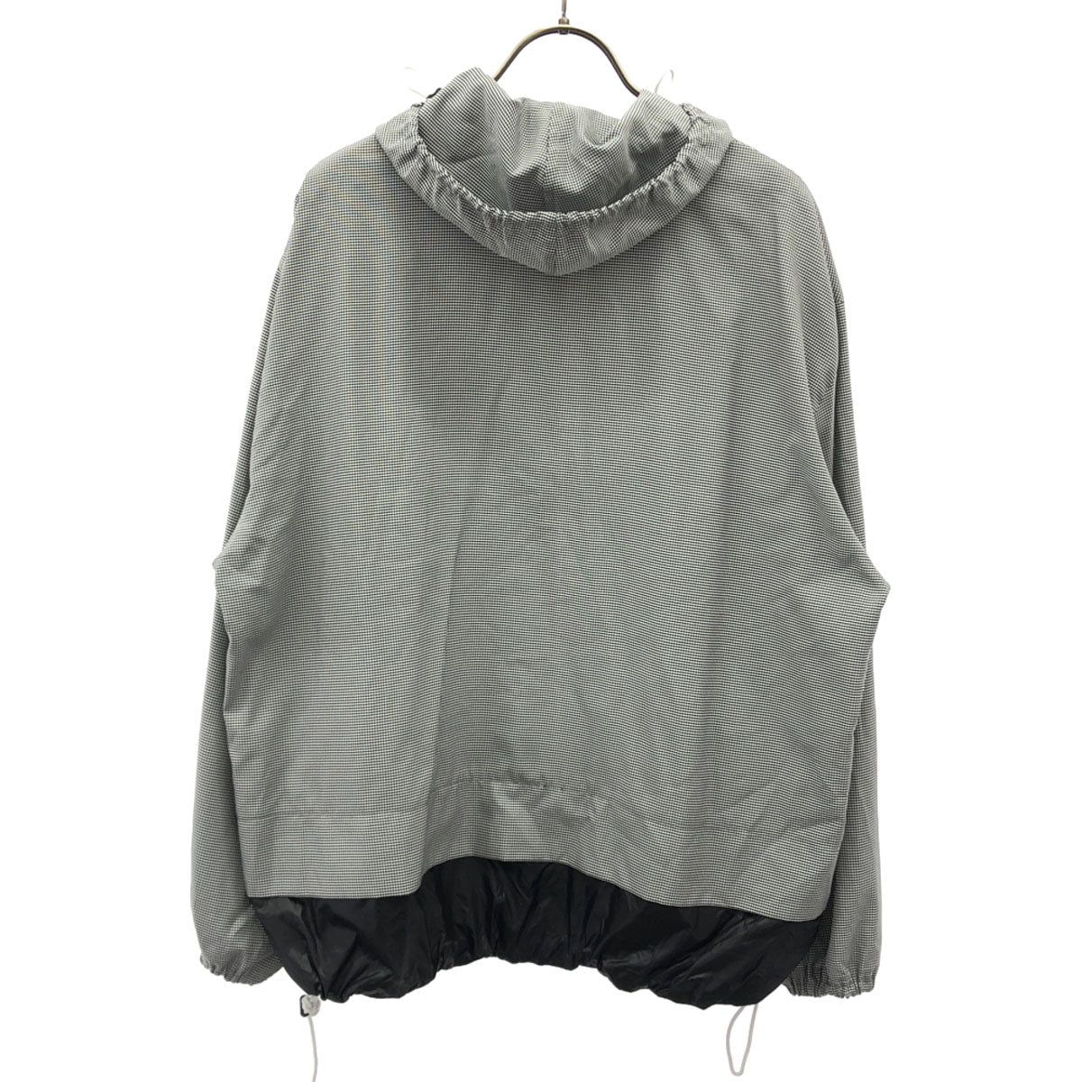 β ベータ 日本製 ギンガムチェック フーディジャケット 9 ブラック系 レディース