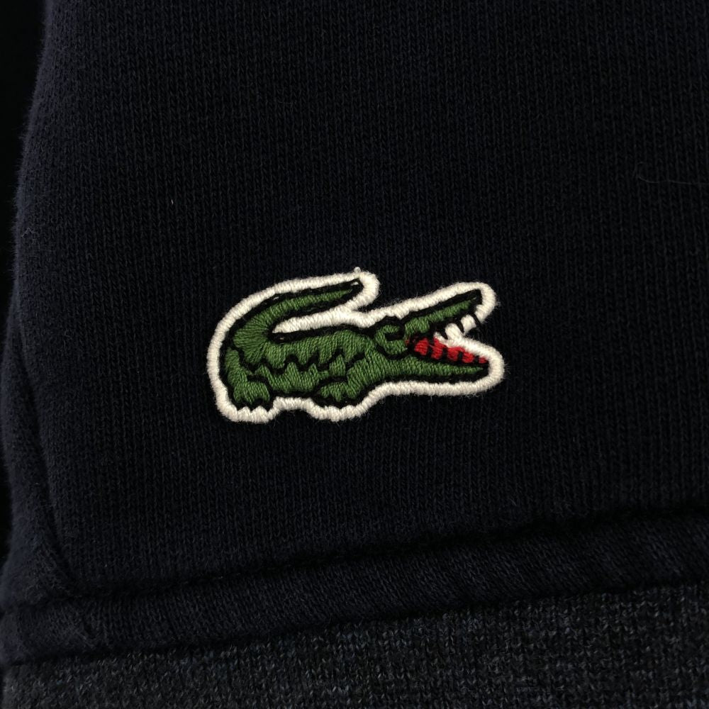 ラコステスポーツ 長袖 スウェット トレーナー S ネイビー LACOSTE SPORT 裏起毛 メンズ