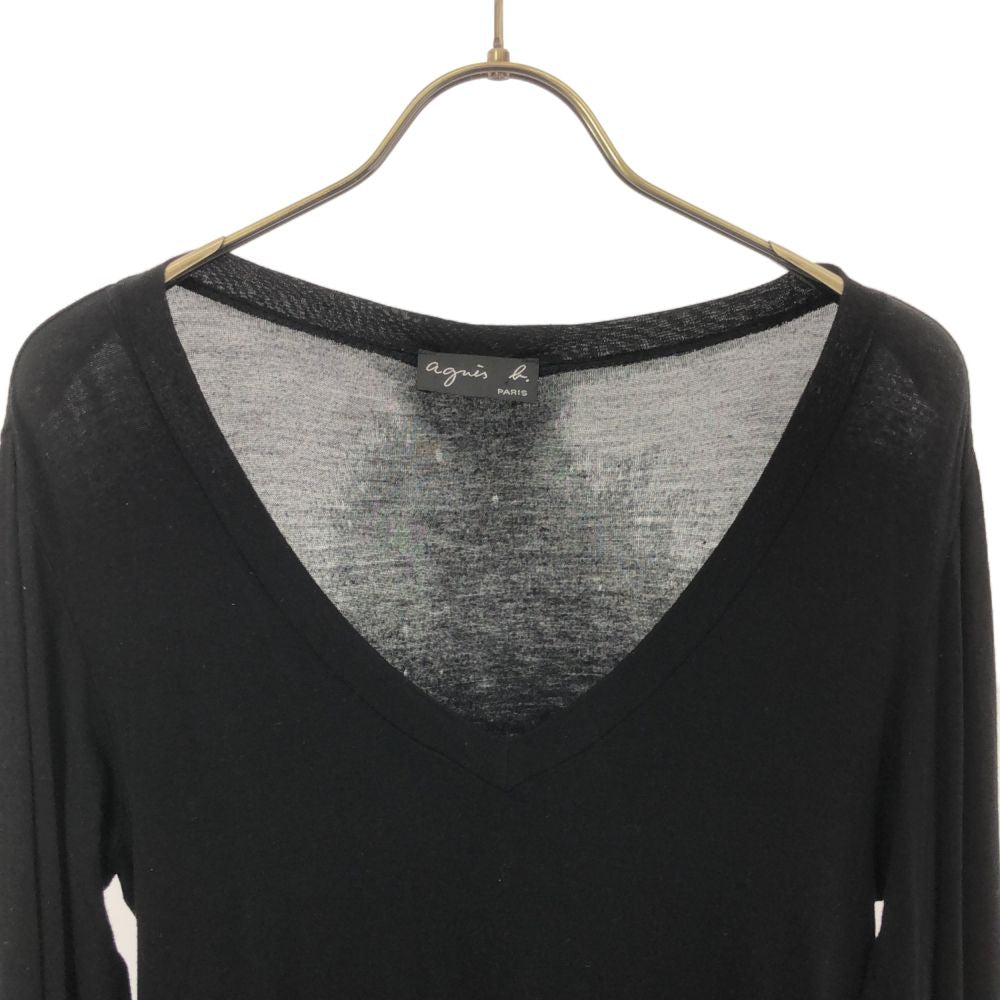 アニエスベー 長袖 カットソー ブラック agnes b. レディース