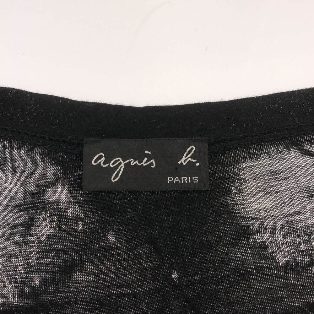 アニエスベー 長袖 カットソー ブラック agnes b. レディース