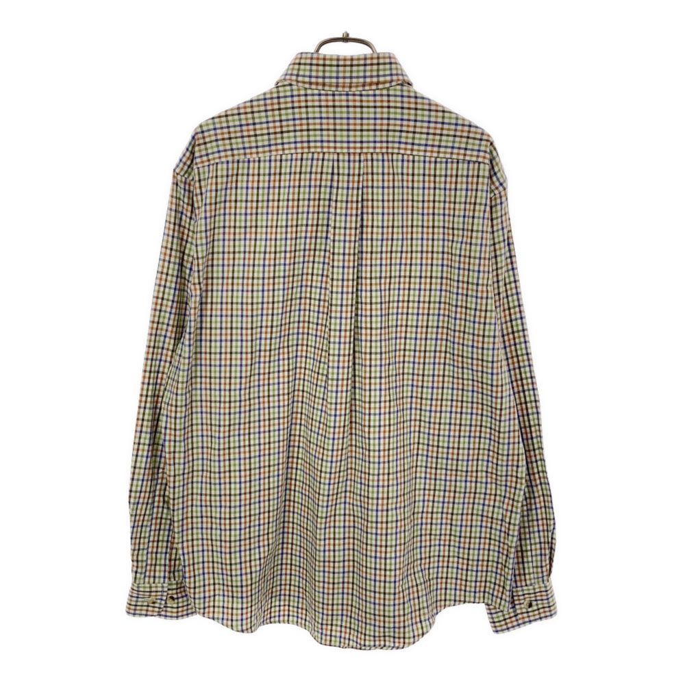 エルエルビーン チェック柄 長袖 ボタンダウンシャツ M L.L.Bean WRINKLE RESISTANT アウトドア メンズ