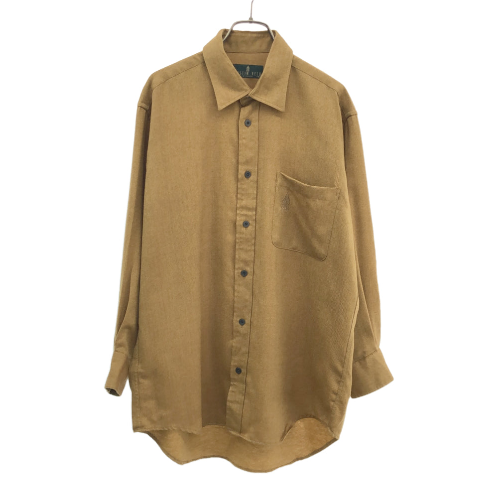 オースチンリード ウール 長袖 シャツ M マスタード Austin Reed メンズ