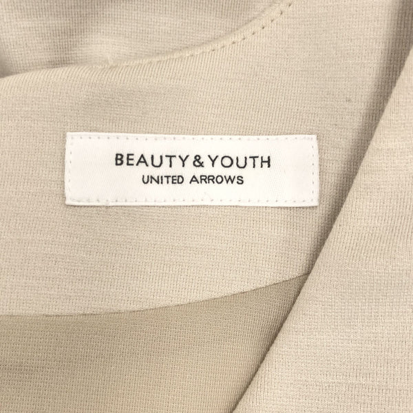 未使用 ビューティーアンドユース 日本製 7分袖 ワンピース アイボリー系 BEAUTY＆YOUTH UNITED ARROWS タグ付き レディース