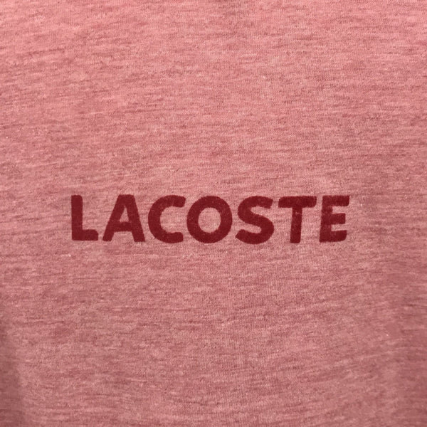 ラコステ 日本製 長袖 Vネック Tシャツ WM~ML ピンク系 LACOSTE HOMEWEAR ロンT レディース