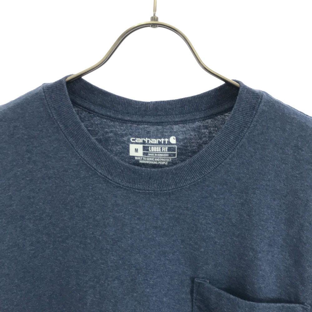 カーハート 半袖 Tシャツ M ブルー系 Carhartt ポケT メンズ