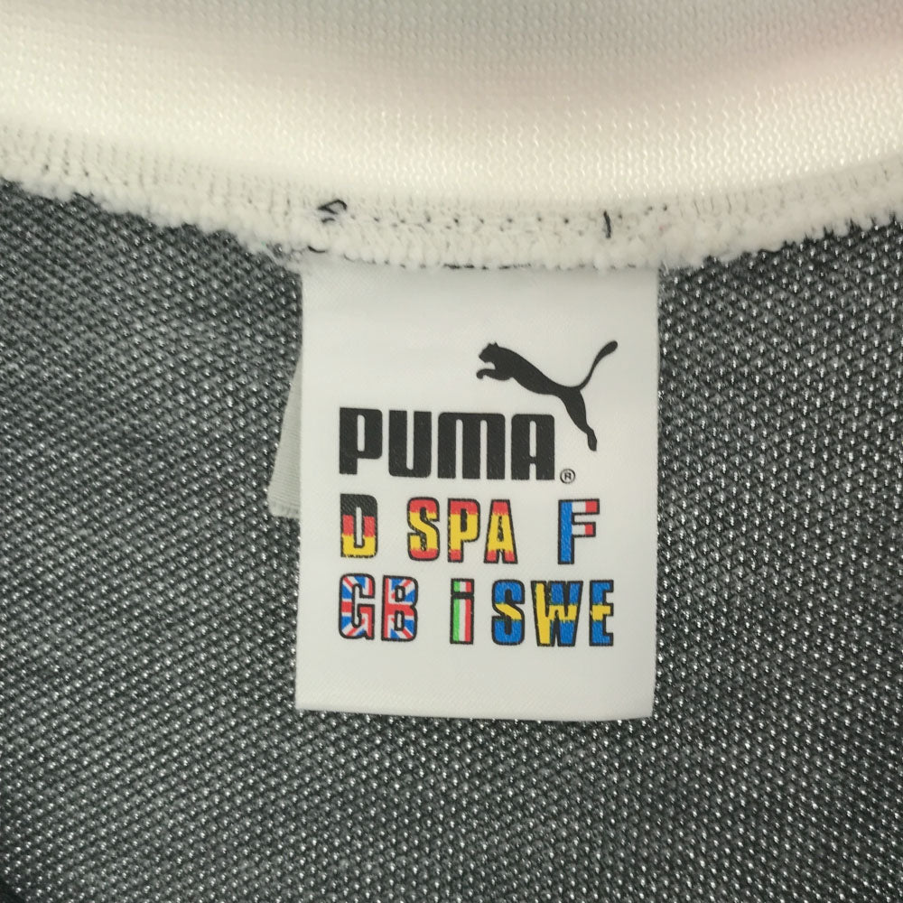 プーマ 90s ヒットユニオン製 半袖 レフリー用 ポロシャツ ブラック系 PUMA オールド ヴィンテージ メンズ