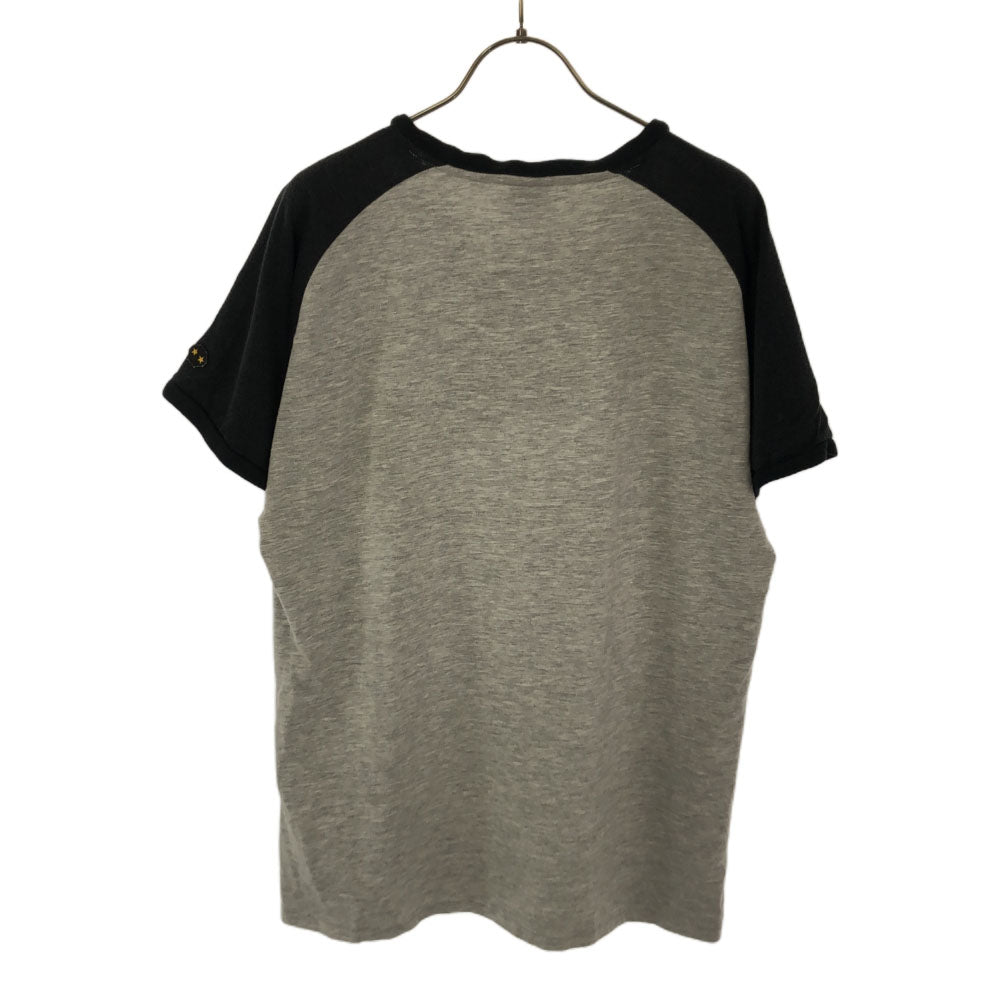 ナイキ ロゴワッペン 半袖 Tシャツ L グレー×ブラック NIKE メンズ