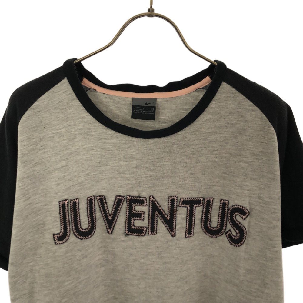 ナイキ ロゴワッペン 半袖 Tシャツ L グレー×ブラック NIKE メンズ