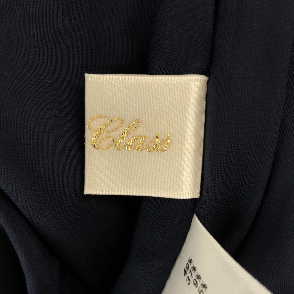 未使用 GRACE CLASS グレースクラス リネンブレンド チェック ノースリーブ カットソー 38 グリーン×ブルー フリル レディース