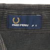 フレッドペリー 日本製 ストライプ 半袖 ボタンダウンシャツ S ブラック系 FRED PERRY メンズ