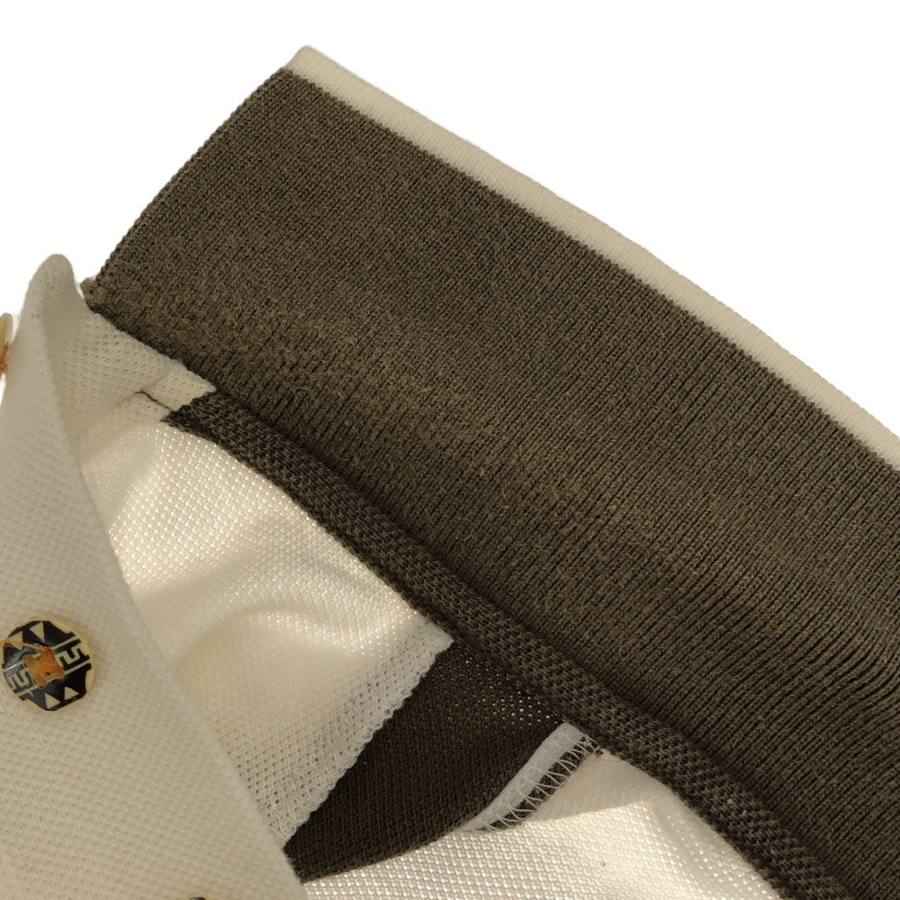 パラディーゾ 日本製 長袖 ポロシャツ L ベージュ系 Paradiso 鹿の子地 メンズ