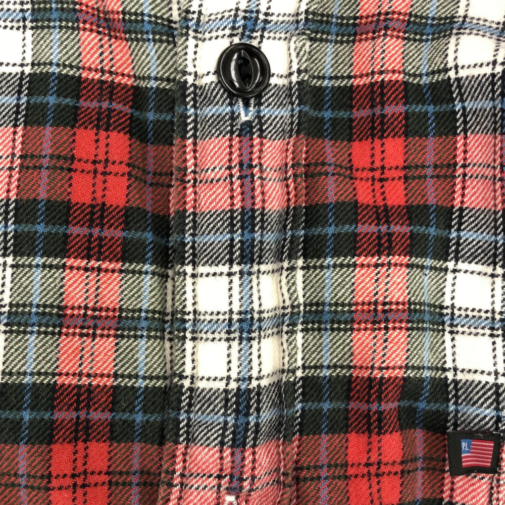 ポロジーンズカンパニー 半袖 チェックシャツ L レッド系 POLO JEANS COMPANY RALPH LAUREN メンズ