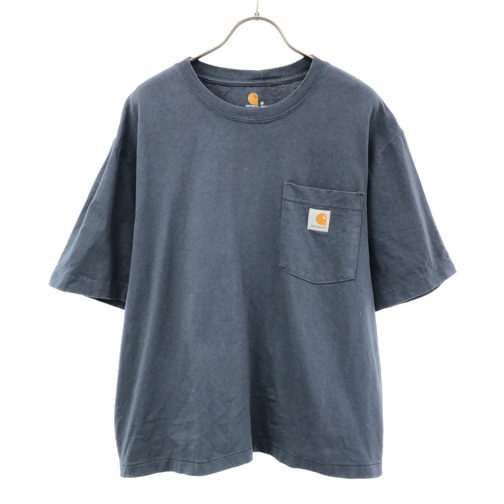 カーハート 半袖 Tシャツ M ネイビー系 Carhartt ポケT メンズ