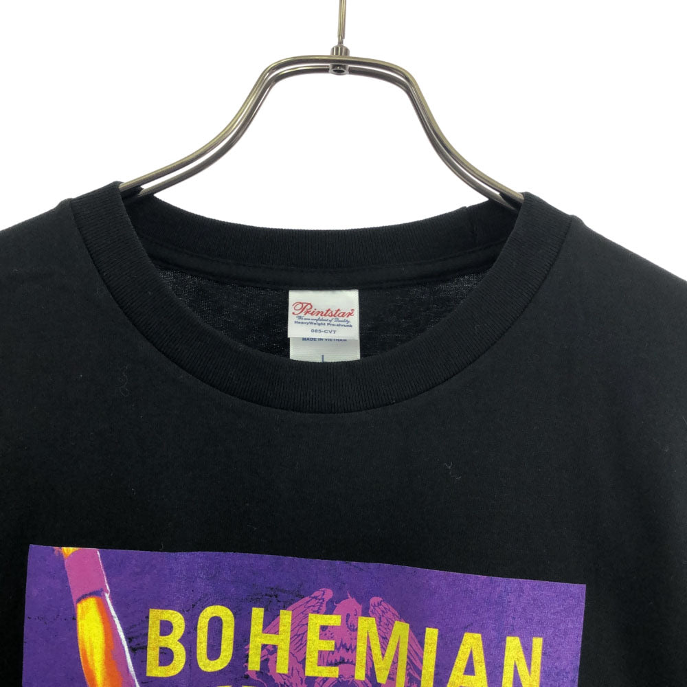 プリンス ボヘミアンラプソディー プリント 半袖 Tシャツ L ブラック Prince メンズ