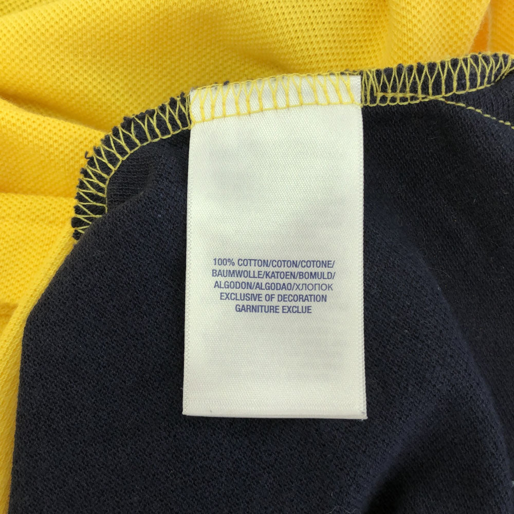 ポロバイラルフローレン ビッグポニー 半袖 ポロシャツ XL（18-20） イエロー Polo by Ralph Lauren 鹿の子地 キッズ