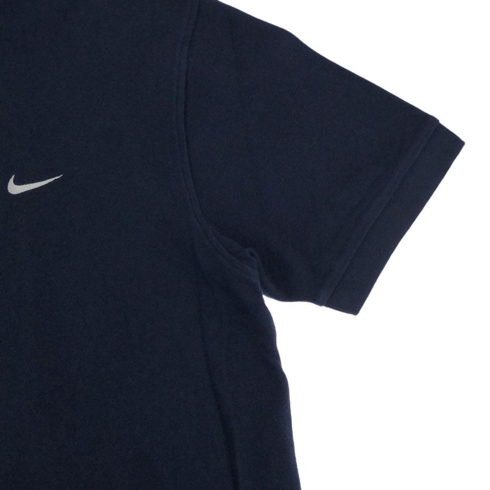 ナイキ 半袖 ポロシャツ M ネイビー NIKE 鹿の子地 メンズ