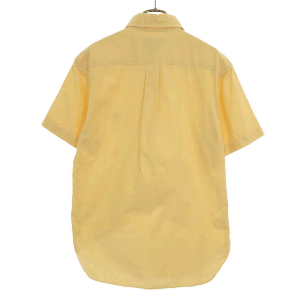 ブルックスブラザーズ USA製 半袖 ボタンダウンシャツ S イエロー Brooks Brothers メンズ