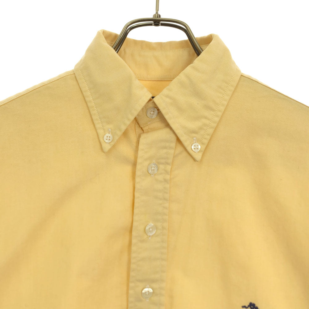 ブルックスブラザーズ USA製 半袖 ボタンダウンシャツ S イエロー Brooks Brothers メンズ