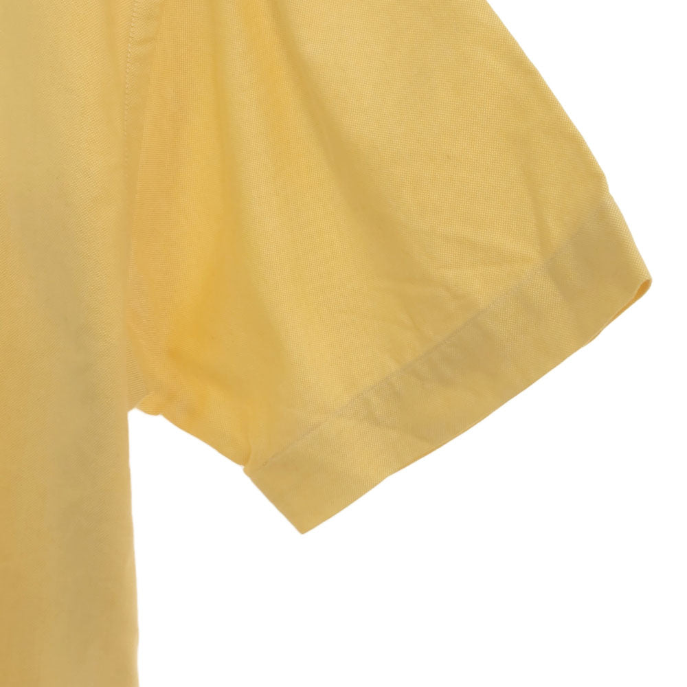 ブルックスブラザーズ USA製 半袖 ボタンダウンシャツ S イエロー Brooks Brothers メンズ